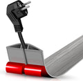 Floor Cord Cover Self Adhesive Cord Hider,3.3FT Cable Management, Extension Strip Protector for Wires, Prevent Cable Trips for Offices, Gyms, Exhibitions Cavity:0.39"(W) x 0.27"(H) Gray Wood