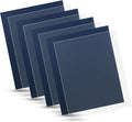 100 Pack Binding Covers Set, 8.5x11 Inches, Including 50 Pcs 12 Mil Ultra Clear PET Binding Covers, 50 Pcs 12 Mil Navy Sand Textured