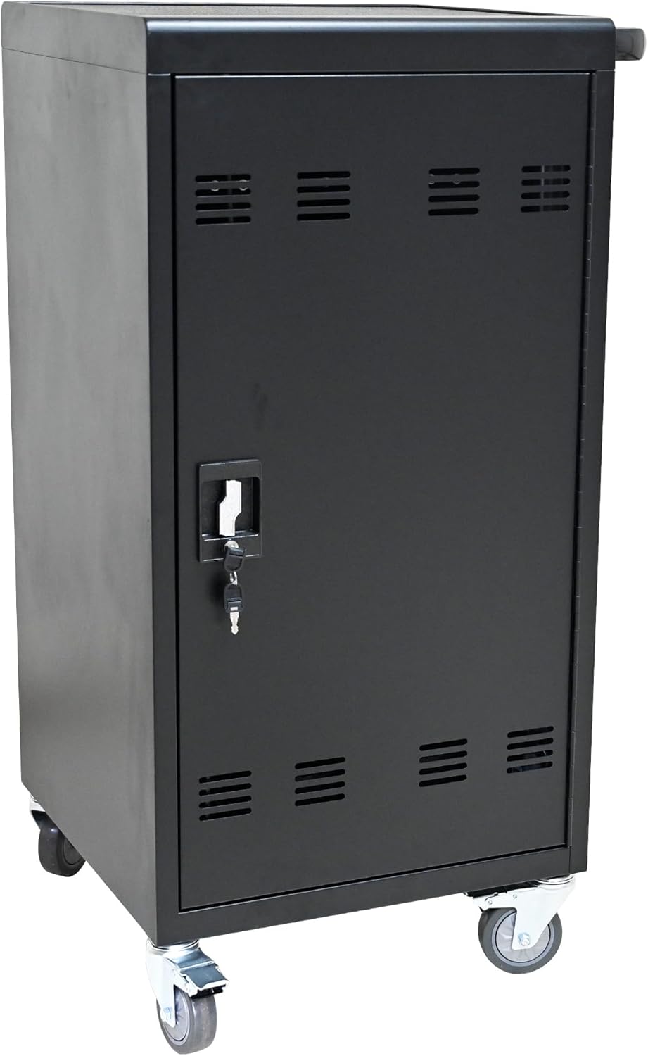 Laptop Charging Cart, 45 Device Tablet Storage Carts for iPad Up to 16.3-inch Screen Size, Mobile Charging Station for Classroom, with Cord Organizer,Black