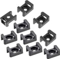 Cable Tie Mounting,100 Pcs Zip Tie Base,5 mm(M5) Screw Hole, 23x16x9(L*W*H) mm Cord Tie Mount Wire Tie Holder Fix Bottom Wire Management for Home/Office/Outdoor/Garden