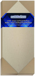 50 Sheets Chipboard 46pt (Point) 4 X 9 Inches Medium Weight Size Fits #10 Envelope .046 Caliper Thickness Cardboard Craft|Packing Brown Kraft Paper Board