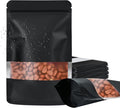 100 Pack Smell Proof Bags, Resealable Food Storage Bags with Clear Window, Stand Up Smell Proof Mylar Bags Self Seal Foil Pouches for Food Storage Packaging (Black, 8 x 12 Inch)
