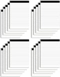 Notepads Bulk for Daily Planning and Organization of Work – 4 x 6-inches Ruled Pages – Thick Bright White Paper – 30 Pages – Note Pads College Ruled – Pack of 20