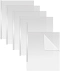 Better Office Products Sliding Bar Clear Report Covers, 50 Per Box, White Slider Bars, Durable 5 mil Poly Thickness, Letter Size, Transparent Report Covers with White Slider Bars, Box of 50