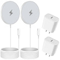 Magnetic Wireless Charger for iPhone 16 Pro Max/16 Pro/15/14/13/12/Plus/AirPods 3/2/Pro 2, 6FT Magnet Charge for Apple Mag-Safe Charger Fast Wireless Charging Pad with USB C Charging Block, 2Pack