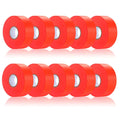 10 Pack Orange Flagging Tape, Non-Adhesive Plastic Ribbon Neon Marking Roll,1inch*2000ft, Marking Tape for Tree Marking, Hunting, Boundaries and Hazardous Areas,Trail Marking