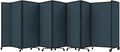 Versare Room Divider 360 Portable Wall Partition | Folding Panels | Large Freestanding Divider | Locking Wheels | Temporary Room Separator