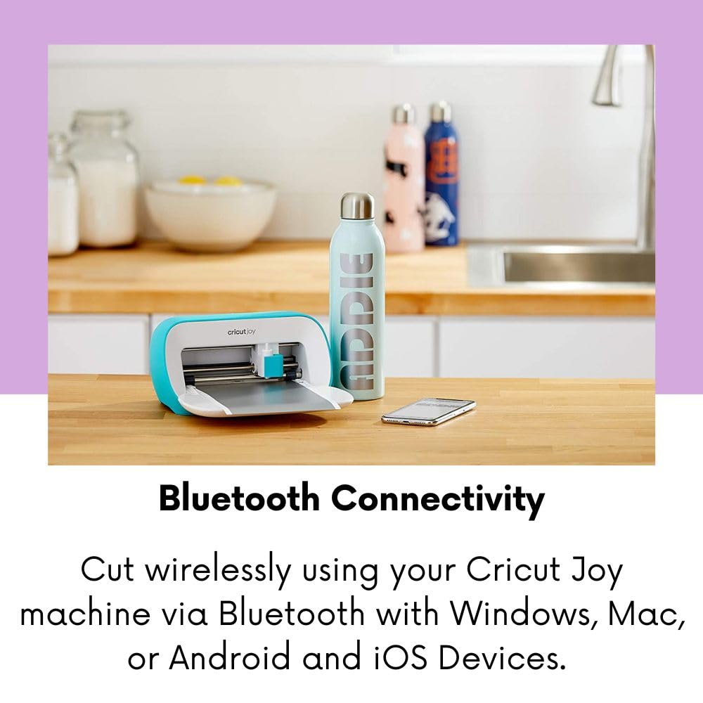 Cricut Joy Machine and Smart Label Vinyl, Pen Pack and Tool Set Bundle - Portable Craft Cutting Machine and Writable Vinyl - DIY Home, Office, Classroom and Food Organization, Label Maker and Supplies