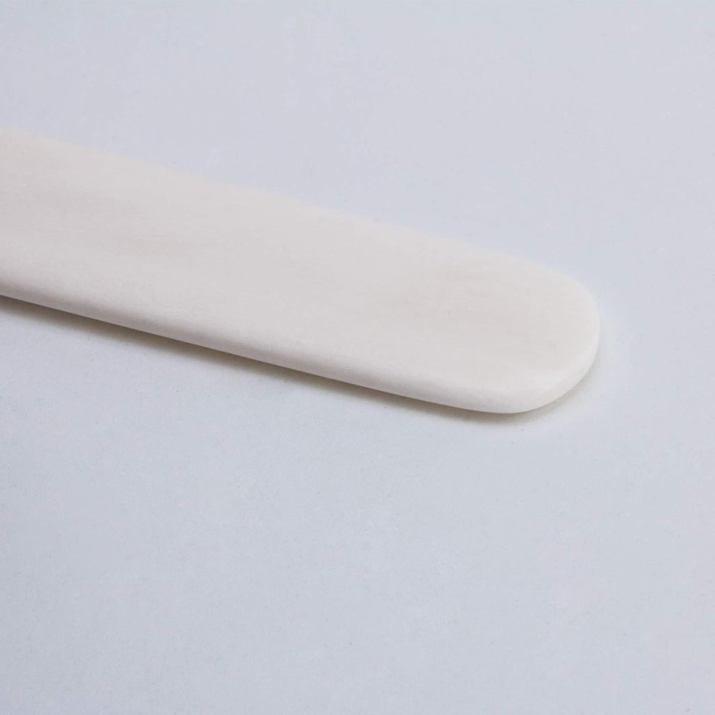 VENCINK 8 inch Genuine Bone Folder Natural Origami Paper Creaser Scoring Folding Tool for Leather Cards DIY Handmade Bookbinding Burnishing Shaping Creasing (100% Real Cattle Bone)