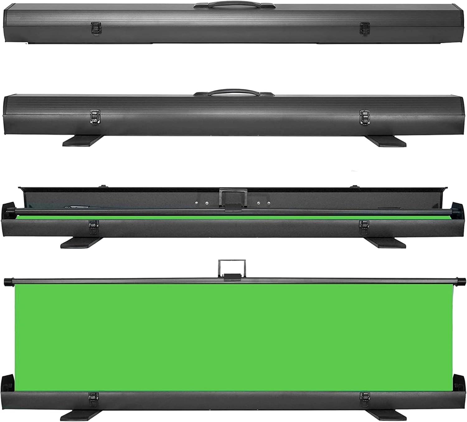 【Wider Style】 KHOMO GEAR 87-in Large Collapsible Green Screen Backdrop Portable Retractable Chroma Key Panel Photo Background with Stand for Video Conference, Photographic Studio, Streaming