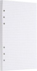 PATIKIL A5 Grid Refill Paper 6-Ring Binder Loose Leaf Planner Filler Paper Planner Inserts, 80 Sheets/160 Pages, Lined