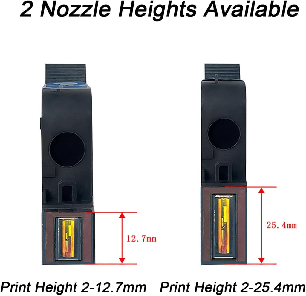 Original Black Ink Cartridge 0.5inch, 42ml Quick Dry Solvent Ink Replacement for 260E Automatic Inkjet Coding Machine