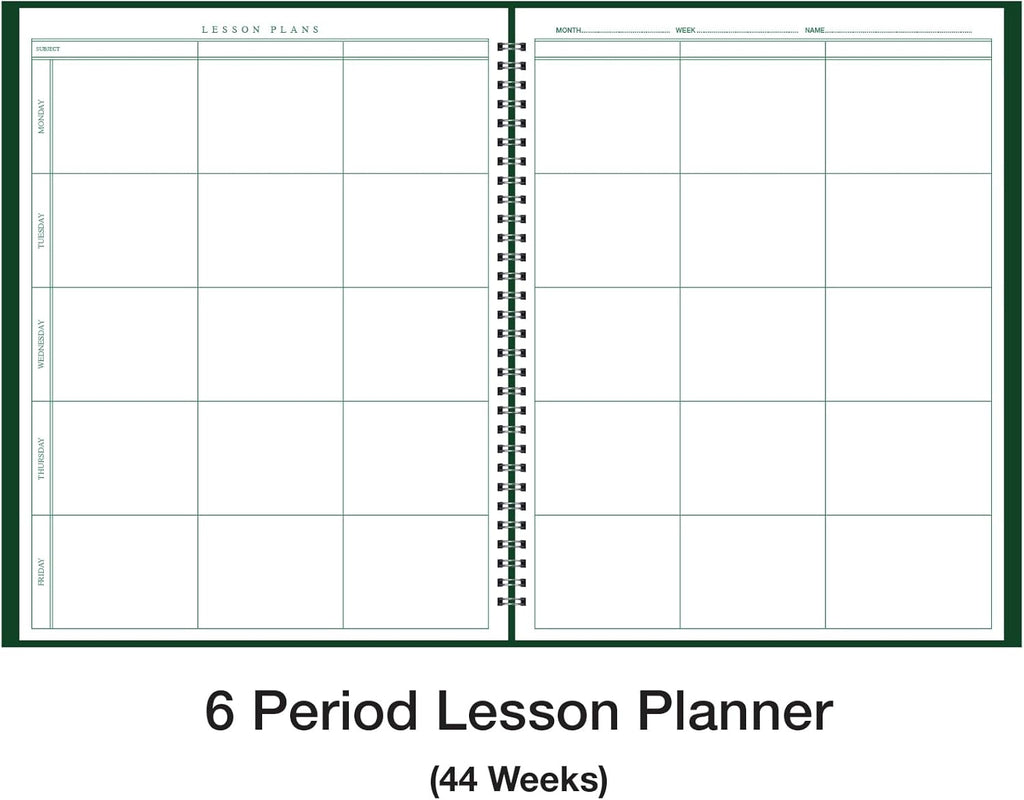 Ward Combination 9-10 Week Class Record + 6 Period Lesson Plan Book