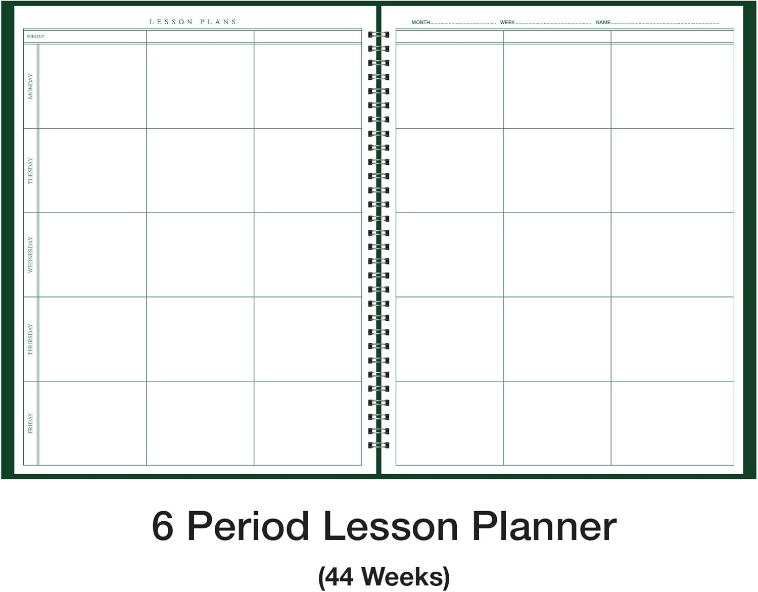 Ward Combination 9-10 Week Class Record + 6 Period Lesson Plan Book