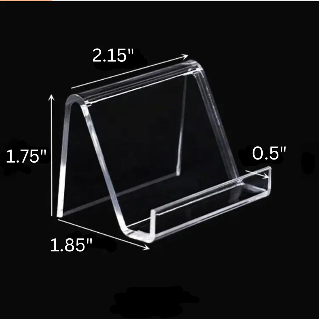 10 Pack Stylish Business Card Holder for Desk, Stylish Design, Quality Acrylic Business Card Display Desktop Office Holder (10)