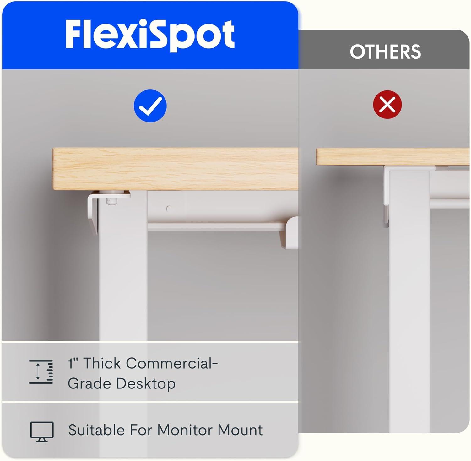 FLEXISPOT L Shaped Standing Desk, 63 x 47 Inch Electric Height Adjustable Corner Desk, Sit Stand Computer Workstation, Preset Controller, Home Office, White Frame with White Top, White Drawer