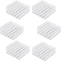 6Pack Acrylic Mail Organizer for Sorting Mail, Business Card, 5Slot Acrylic Mail Sorter for Desktop Shelf, Clear Bill Money Divider for Cash Envelope, Desk Organizer, Home and Office Use