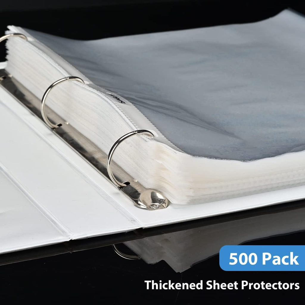 Sheet Protectors 100 Page,Page Protector 8.5" x 11" ，Upgraded Clear Plastic Page Protectors,for 3 Ring Binder, Top Loading Paper Protector with Reinforced Holes,Holds Multiple Sheets，Letter Size