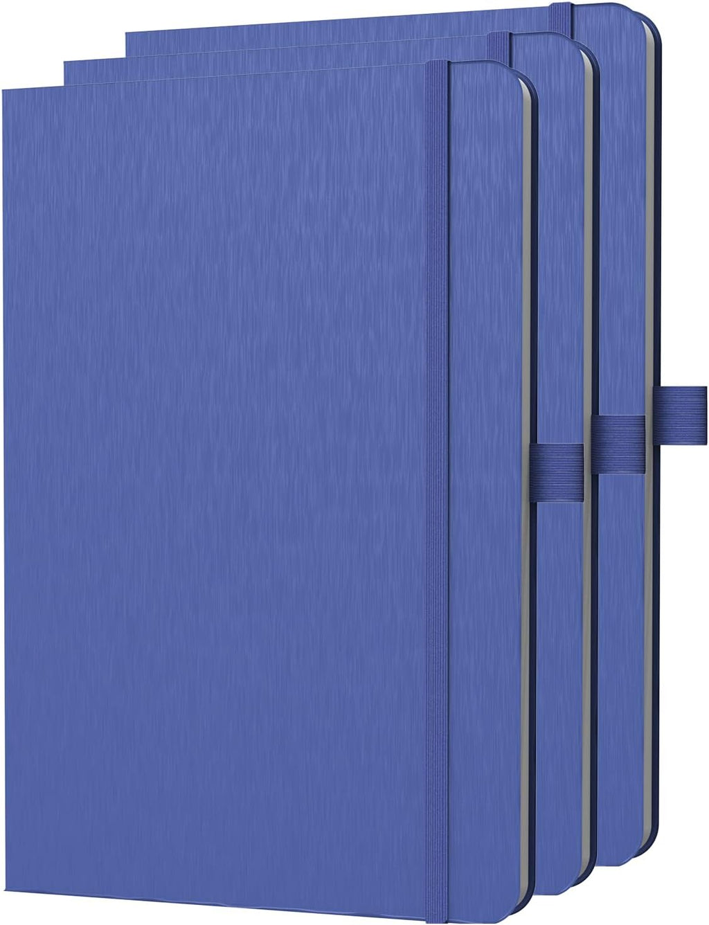 A5 Lined Journal Notebook, 7mm College Ruled Notepad, Journaling for Writing, Work, School, Travel and Note Taking, Hardcover 160 Pages (80 Sheets) 5.79 x 8.3 inches (3 Pack Blue)