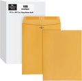 Quality Park 11-1/2" x 14-1/2" Clasp Envelopes, Brown Kraft, Gummed Flap, Heavy 32lb, 100/Box (QUA37805)