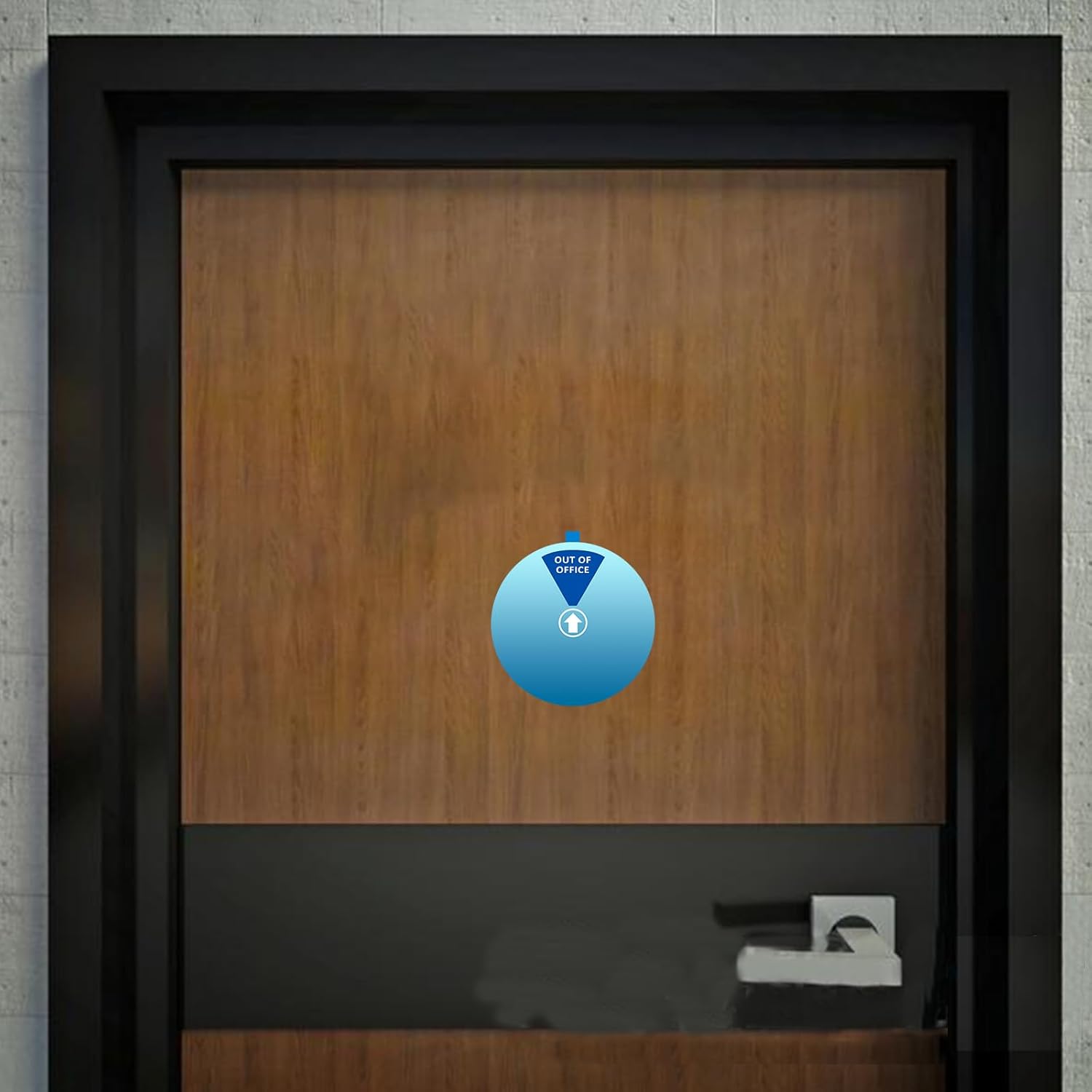 Privacy Door Sign, Do Not Disturb/Come in Welcome/Out of Office/in a Meeting/Back Soon/Working Remotely Sign, That Lets Others Know Whether You're Available Or Not For Office (6inch,Blue)