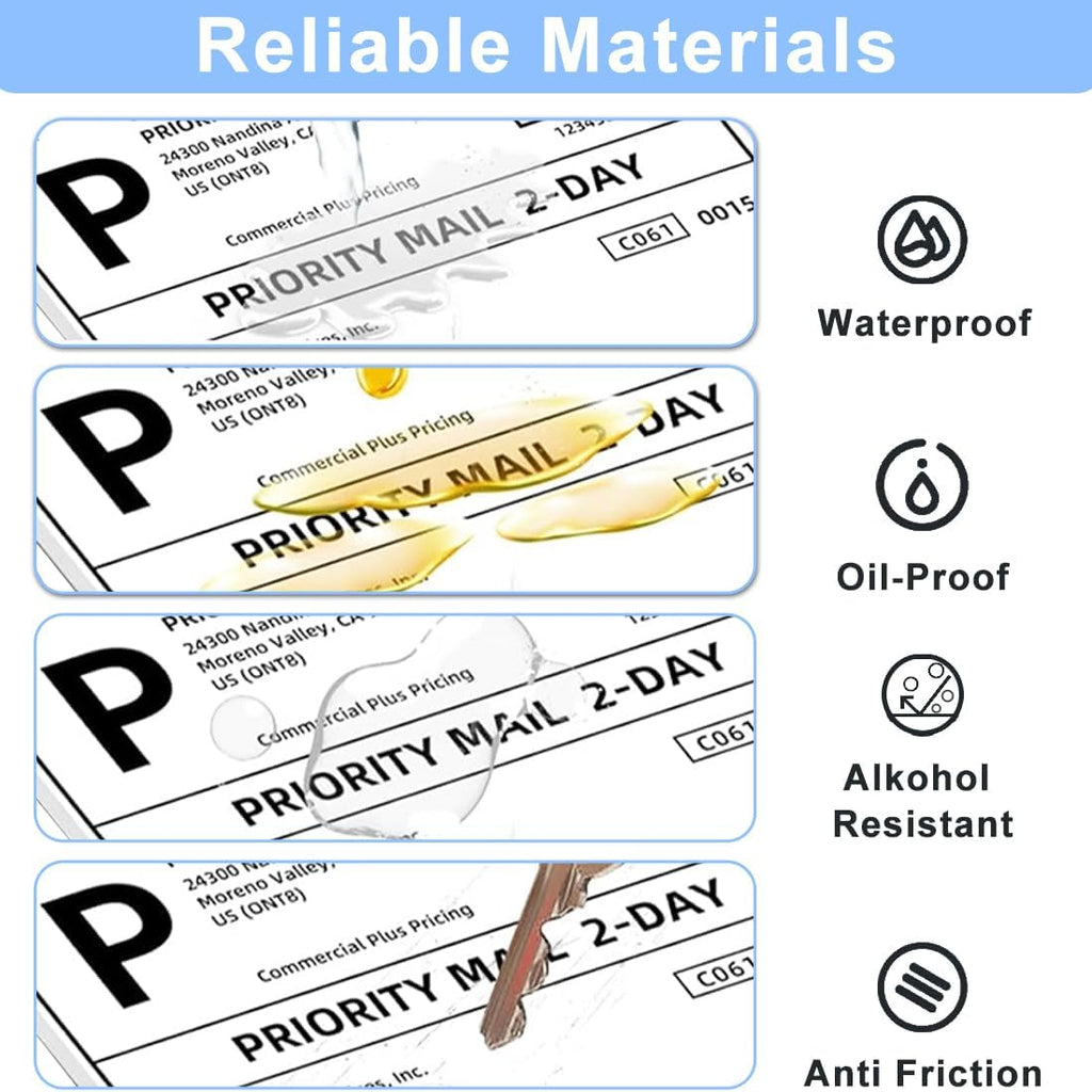 Shipping Thermal Labels, Pack of 20000 Perforated 4x6 Thermal Label Papers, FanFold Thermal Printer Labels, Sticker Labels to Write on, Permanent Strong Adhesive, Commercial Grade