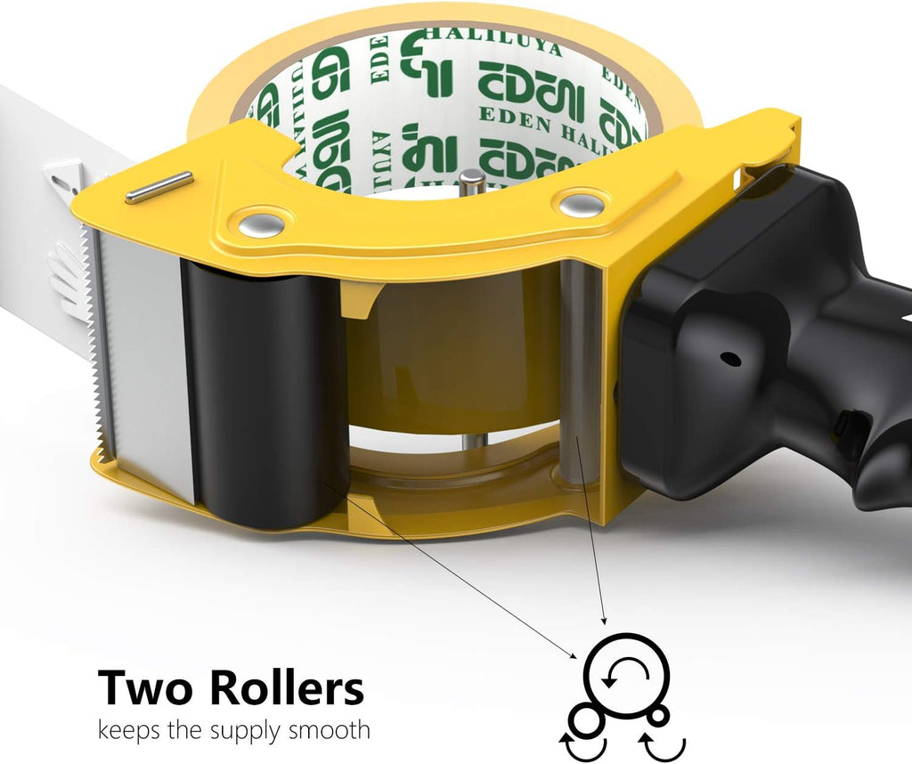 Fast Reload 2 Inch Tape Gun Dispenser Packing Packaging Sealing Cutter TG01 (TG01-YLW)