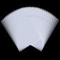40PCS Plastic Clear Document Folders,L-Type Transparent Folder Project Pockets for A4/ Letter Size,18C (1.8mm) Thick