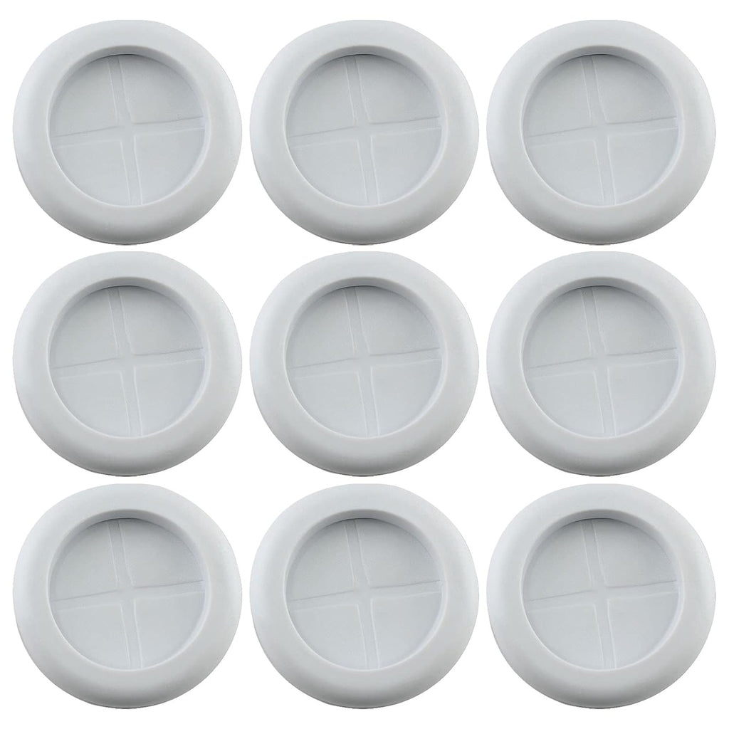 10 Pack 1-3/16" Inside Diameter 1-1/2" Drill Hole Rubber Grommet, Firewall Plug Grommet Rubber Grommets Wire Protection, Double Sided Round (White)