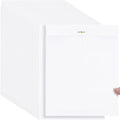 Teling 50 Pcs Manilla Envelopes Clasp Kraft Catalog with Closure for Storing Mailing 28 lb Kraft Envelope Paper for Office Document School Business Home (White,10 * 13)