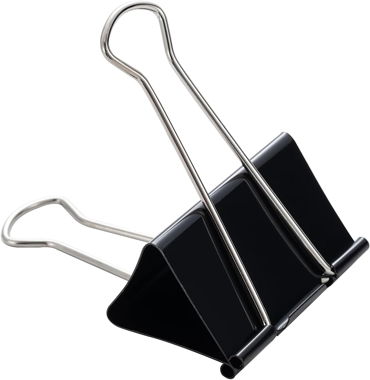 Jumbo Binder Clips 3 Inch, Black, Binder Clips Extra Large Heavy Duty for Office Supplies (6)