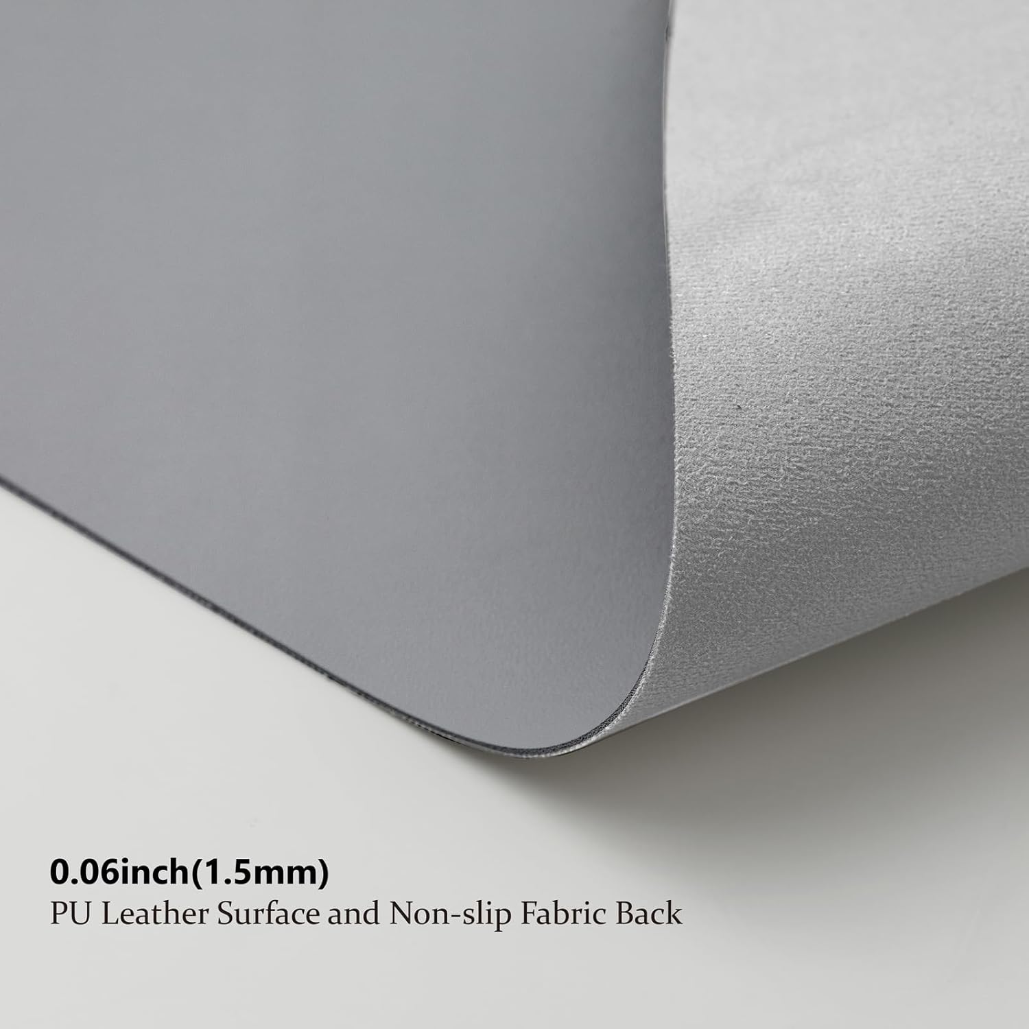 Leather Desk Mat - Non-Slip PU Desk Pad for Office and Home - Desk Organization and Accessories - Ideal for Large Mouse Pad and Desk Mats on Top of Desks (Dark Gray,31.5"x 15.7")