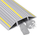 10Ft Cord Cover Heavy Duty Cable Protector 3 Channels Contains Cords Cables and Wires Easy to Unroll-Conceal Wires of Home Office Warehouse Workshop Concerts or Other Outdoors Surround (Gray-10Ft)