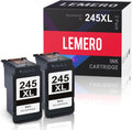 LEMERO 245XL Ink Cartridge Replacement for Canon 245XL Black Ink PG-245 245 XL Black Ink Cartridge Work with Canon Pixma MG2522 MG2500 MG2520 MX490 MX492 TR4520 TR4500 TS3322 TS202 Printer Ink (2Pack)