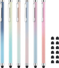 LINFANC Stylus Pens for Touch Screens,Linfanc 6 Pack Stylus Pens for iPad High Sensitivity and Precision Capacitive Stylus Pens for iPhone All Touch Screens Devices,Extra 12 Replacement Tips (LF1026)