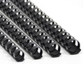 Rayson CR12141618BK Plastic Binding Combs 1/2in. 9/16in, 5/8in, 11/16in, 19-Ring Letter Size, Black Comb Binding Spines, Multi-Size Pack of 80