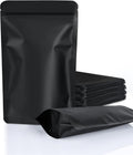 100 Pack Resealable Stand Up Bags,4.7" x 7.9" Smell Proof Pouch Sealable Foil Pouch Bags for Packaging (Black)