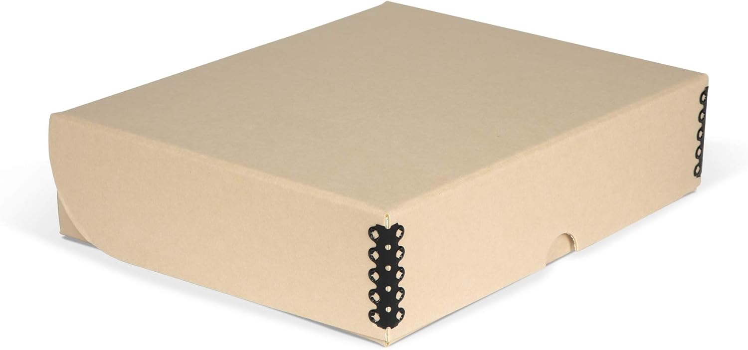 Gaylord Archival Tan Clamshell Preservation Box - 10 1/4W x 12 1/4L x 3" H