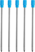 DunBong Ballpoint Metal D1 Refill for Multifunction Pen, Blue Pack of 5 Pieces (Blue)