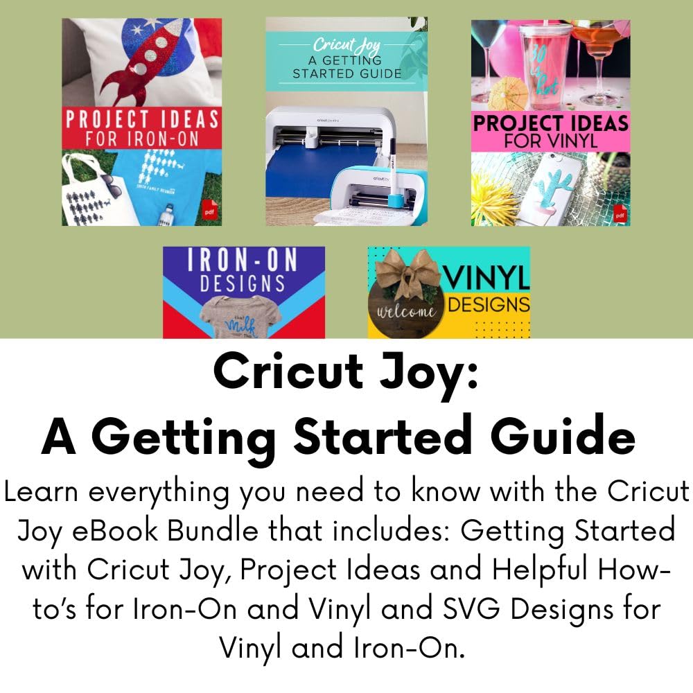 Cricut Joy Machine with Smart Vinyl Rolls, Standard Grip Cutting Mat and Joy Tool Set Bundle - Starter Kit for Stickers and Decals, Cutting Machine Set for DIY Cards, Home Decor and Craft Projects