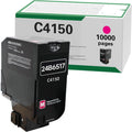 C4150 10000 Pages Magenta High Yield Toner Cartridge Compatible for Lexmark 24B6517 for Lexmark C4150 Laser Printer (1M, 1-Pack)