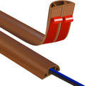 Floor Cord Covers for Wires 12FT Cable Hider Wire Cover Self Adhesive Cord Hider Floor for Offices, Homes, Workshops, Warehouses Cable Cavity 0.39" W x 0.27" H