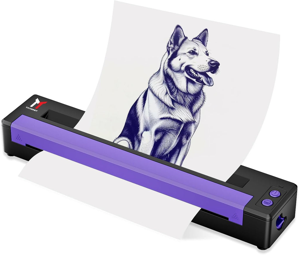 P19 Tattoo Stencil Printer Wireless Bluetooth Thermal Temporary Tattoo Transfer Printer Machine Kit for Tattoo Artists & Beginners