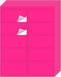 STARLIBOO Shipping Labels Stickers, 2"×4" Printable Fluorescent Mailing Labels for Laser/Inkjet Printing- Matte, Permanent Adhesive Sticker (Fluorescent Pink)