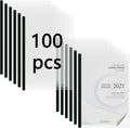 100 Pack Clear Report Covers with Sliding Bars, Plastic Report Folder Presentation File Folders Binder Resume Covers Document Binder for Business, 30 Sheet Capacity