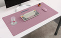 Dual-Sided Leather Desk Pad,Blotter for Laptop Computer,Mouse Pad,Writing,Drawing,Arts and Craft Mat (17"x35", Lilac)
