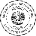 Louisiana Round Notary Embosser | Official State Embosser | Official Seals | Meets State Specifications (Louisiana, Round Embosser)
