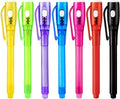 Invisible Ink Pens, Upgraded Spy Invisible Ink Pen with UV Light Magic Marker for Secret Message and Kids Christmas Goodies Bags Toy (7pcs)