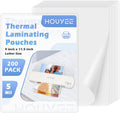 HOUYEE 200 Pack 5 Mil Thermal Laminating Pouches, Hold 8.5 x 11 inch Sheets, Ultra Clear Laminating Sheets, 9 x 11.5 Inch Laminate Sheets for Laminator, for Letter Size, Office and School Supplies