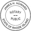 Rhode Island Round Notary Embosser | Official State Embosser | Official Seals | Meets State Specifications (Rhode Island, Round Embosser)